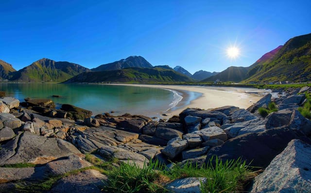 Arctic Beach Paradise, Lofoten, Norway