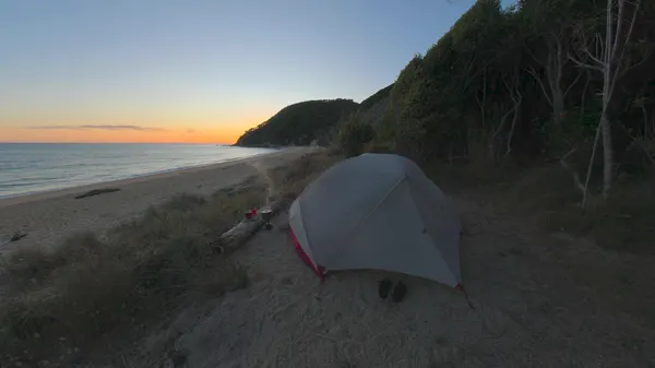 Camping on the Beach, New Zealand