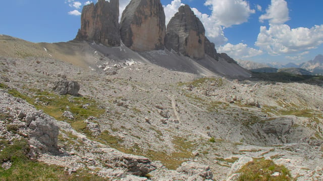 Clouds Over Tre Cime, Dolomites, Italy