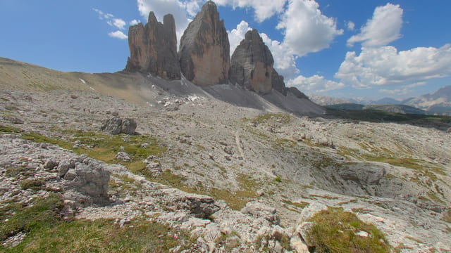 Clouds Over Tre Cime, Dolomites, Italy
