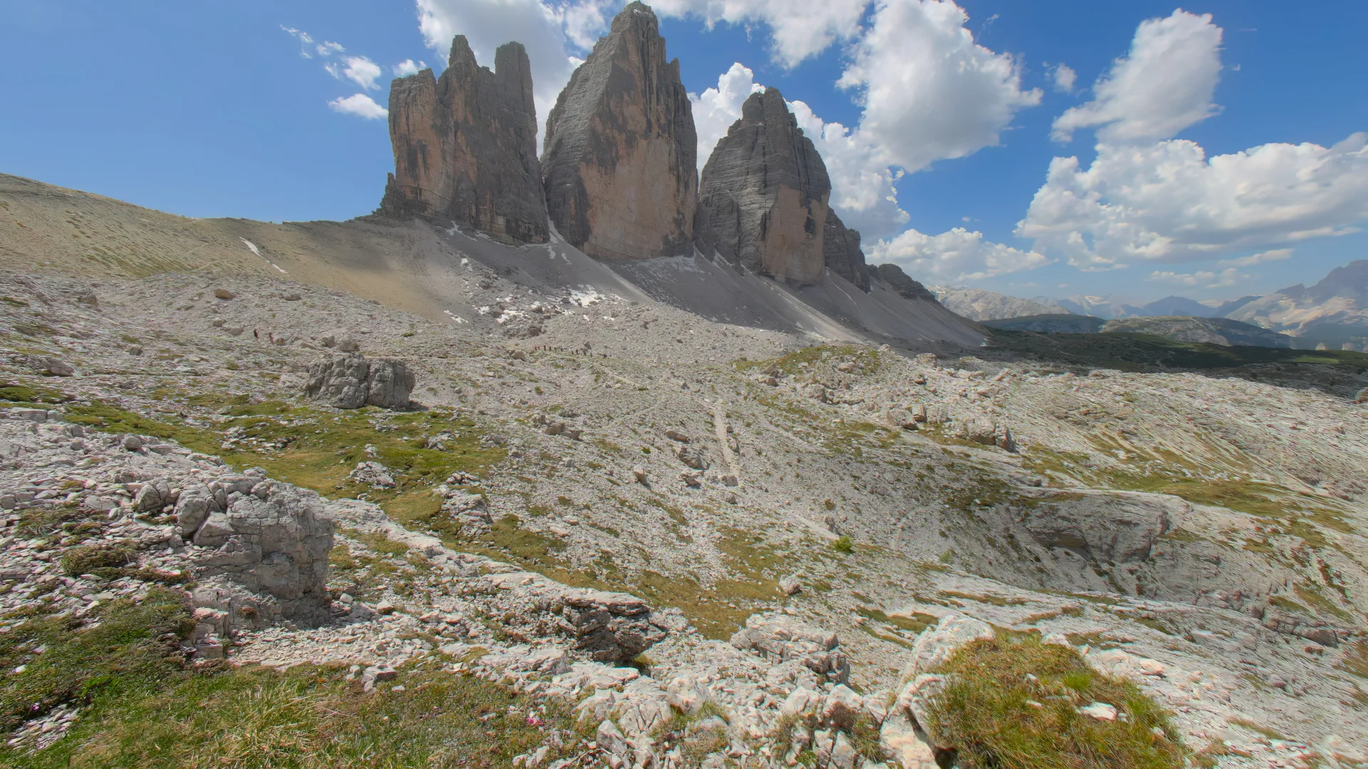 Clouds Over Tre Cime, Dolomites, Italy