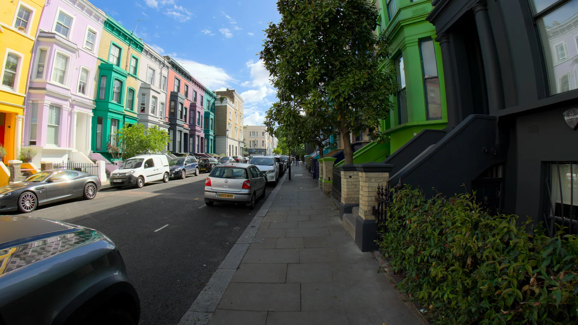 Colourful Streets of Notting Hill, London, England