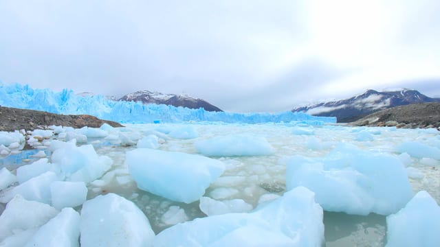 Icebergs on the Beach, Patagonia, Argentina
