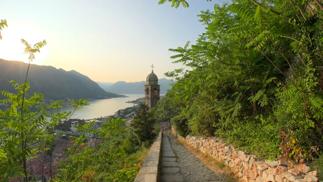 Kotor Fortress Walk, Bay of Kotor, Montenegro