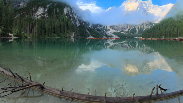 Lago di Braies Dawn, Dolomites, Italy