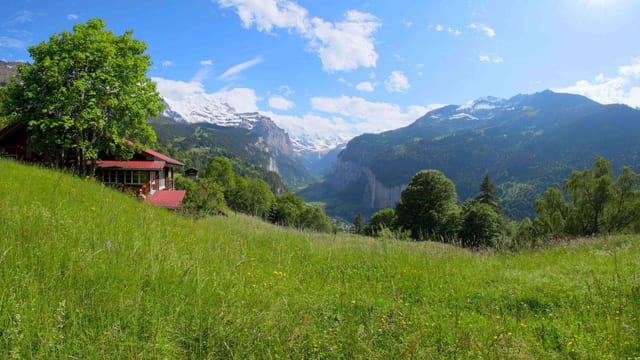 Lauterbrunnen Valley Viewpoint, Bernese Oberland, Switzerland