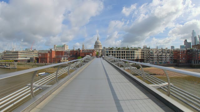 Millennium Bridge Crossing, London, England