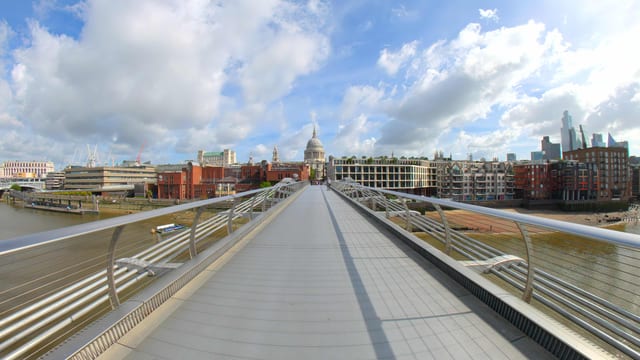 Millennium Bridge Crossing, London, England