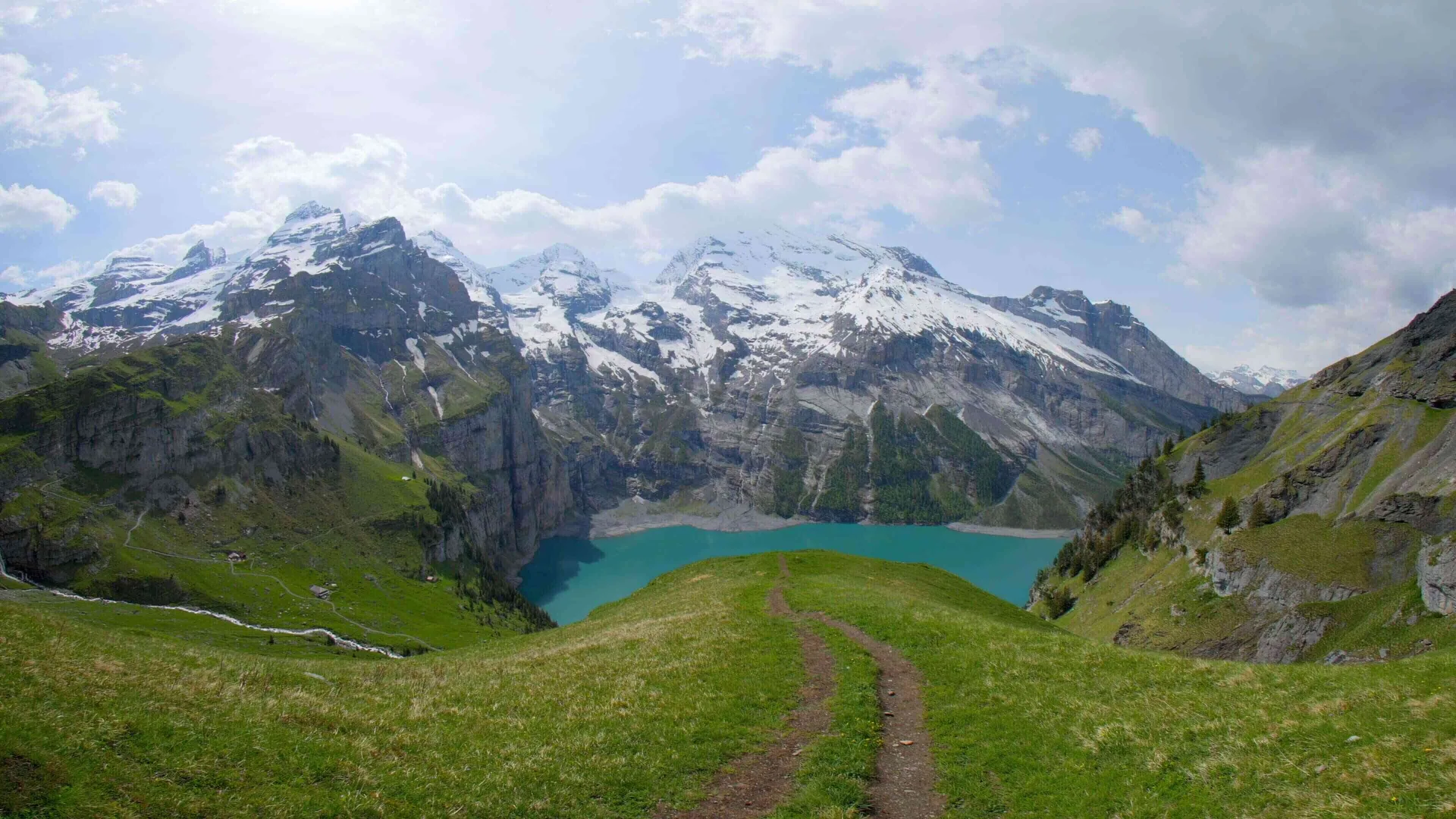 Oeschinen Lake Lookout, Bernese Oberland, Switzerland