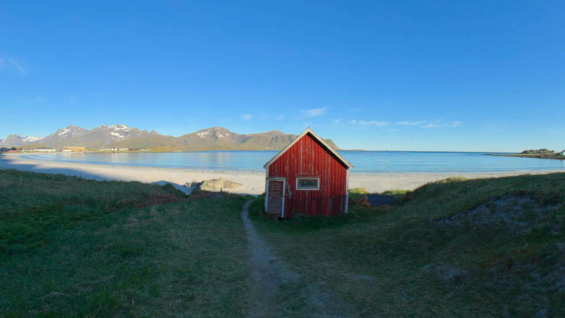 Red Beach Hut, Lofoten, Norway