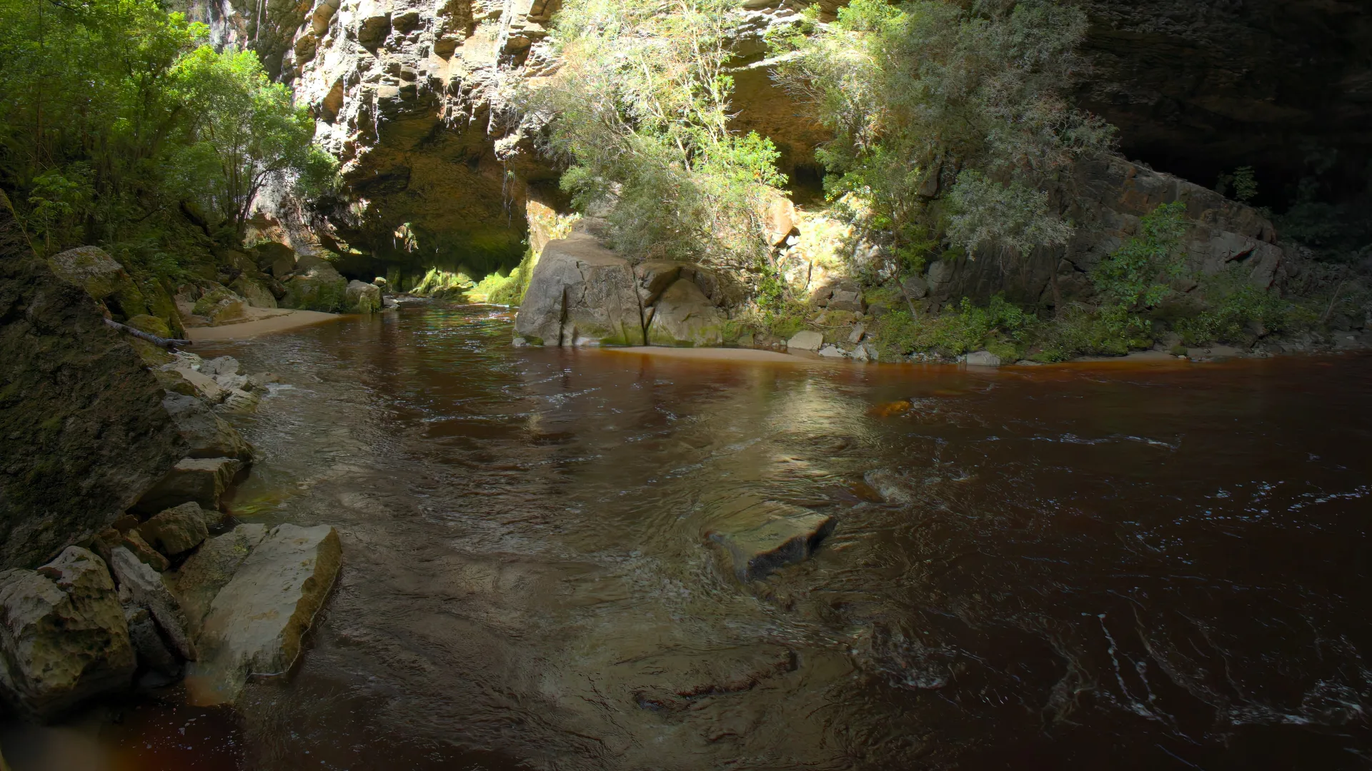 River Through the Cave, Kahurangi, New Zealand