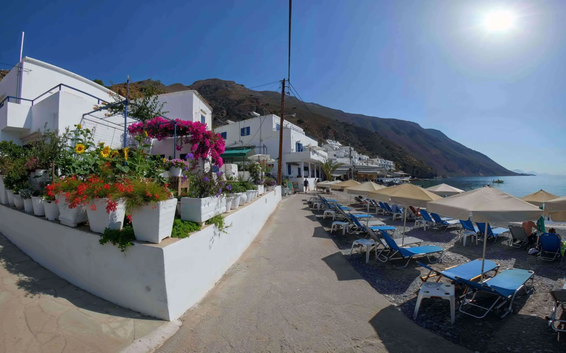 Seaside Village to Clifftop Chapel, Crete, Greece
