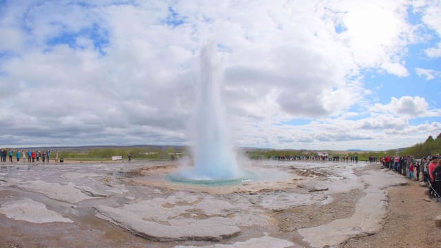 Strokkur's Power, Golden Circle, Iceland