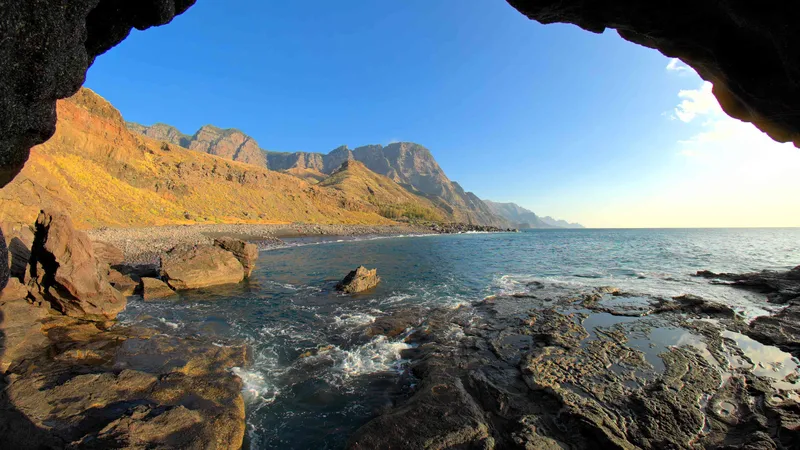 Sunset Over Sand and Stone