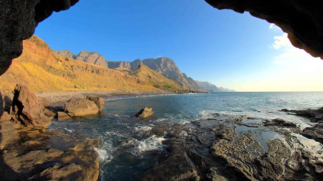 Sunset Over Sand and Stone, Gran Canaria, Spain