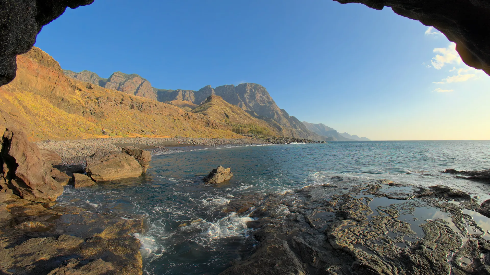 Sunset Over Sand and Stone, Gran Canaria, Spain